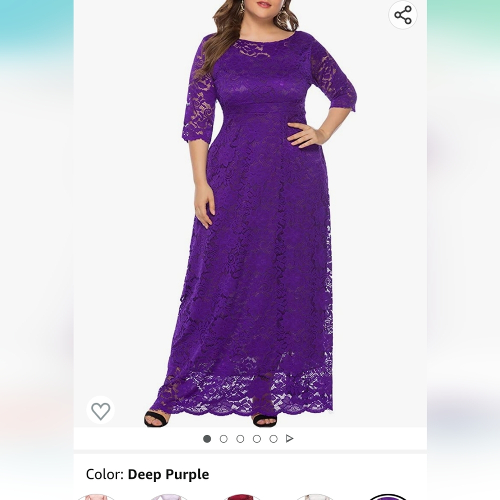 Dark purple dress